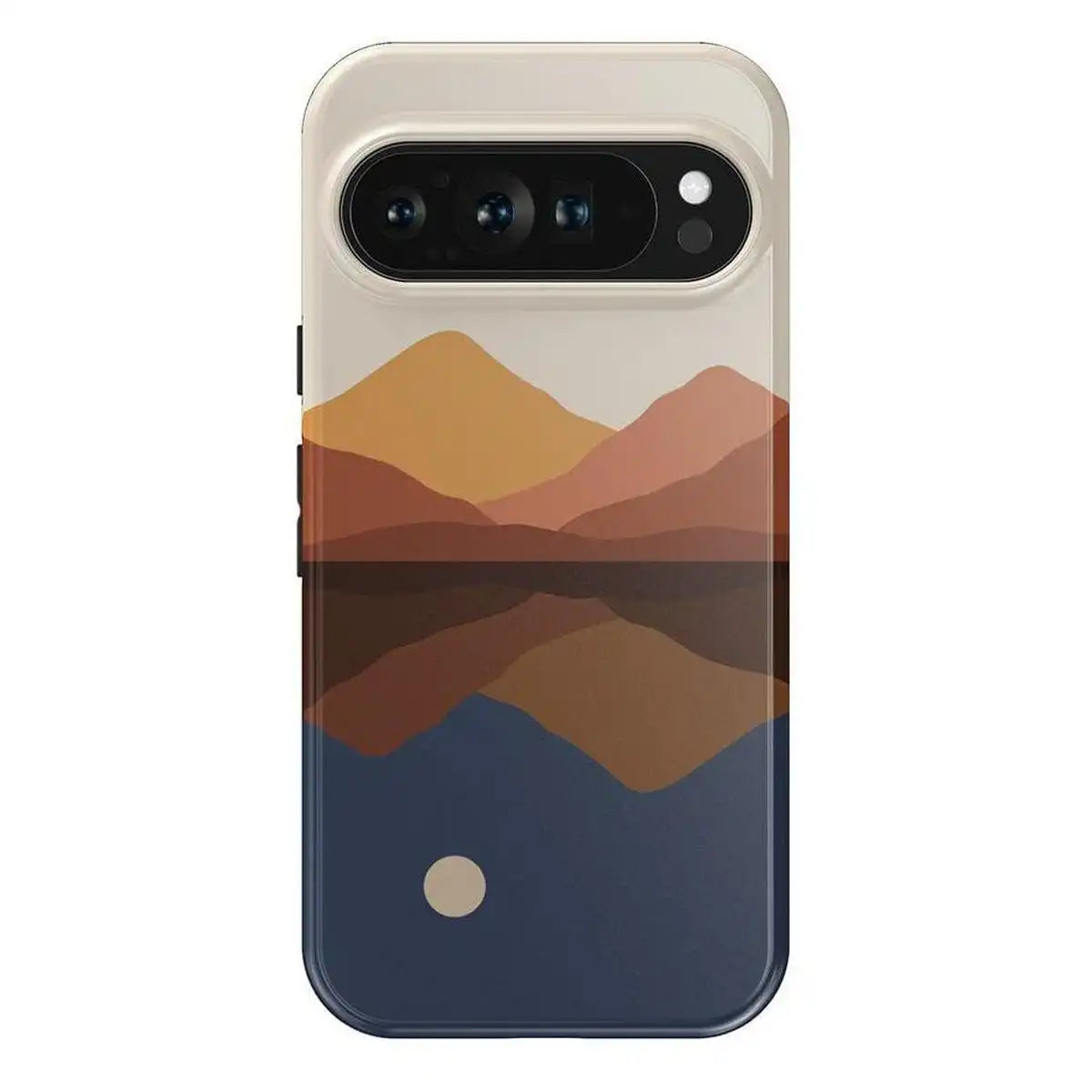 Opposites Attract | Day & Night Colorblock Mountains Google Pixel Case