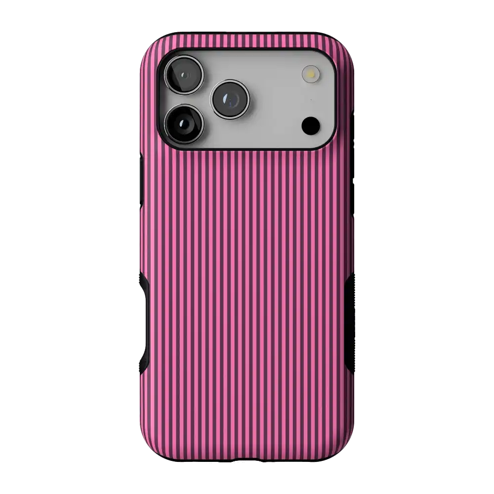 Stripes and the City | Pink & Purple Pinstripe Case