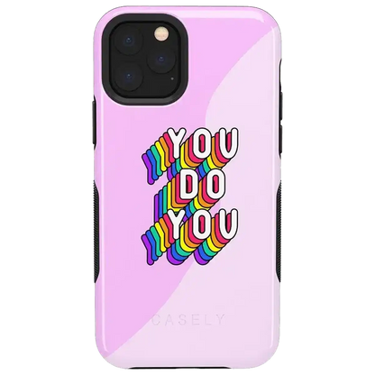 YOU DO YOU | Purple Print iPhone Case