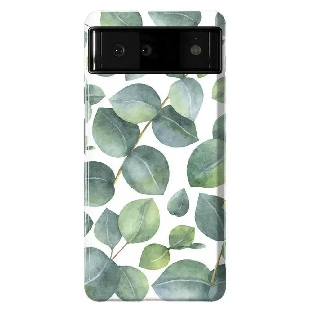 Leaf Me Alone | Green Floral Print Google Pixel Case
