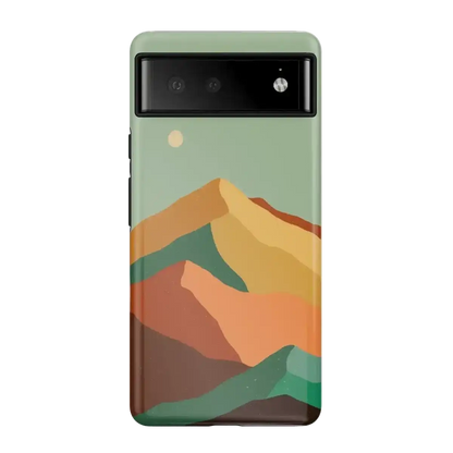 Endless Peaks | Colorblock Mountain Google Pixel Case