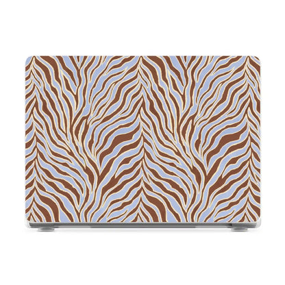 Untamed | Brown & Blue Zebra Laptop Shell