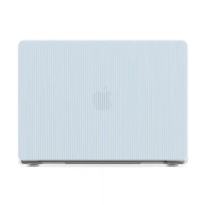 Stripes and the City | Light Blue Pinstripe Laptop Shell