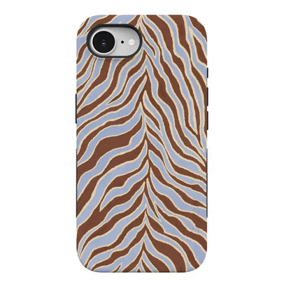 Untamed | Brown & Blue Zebra Case