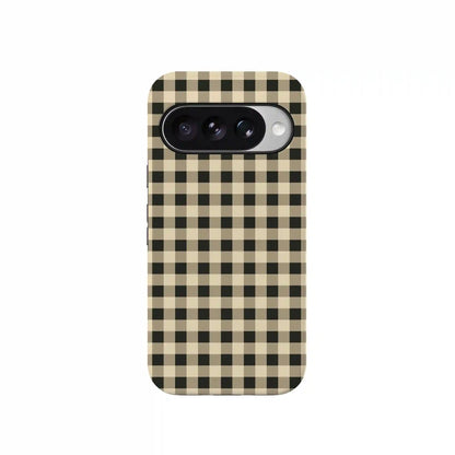 Cedar Lane | Black & Cream Gingham Case