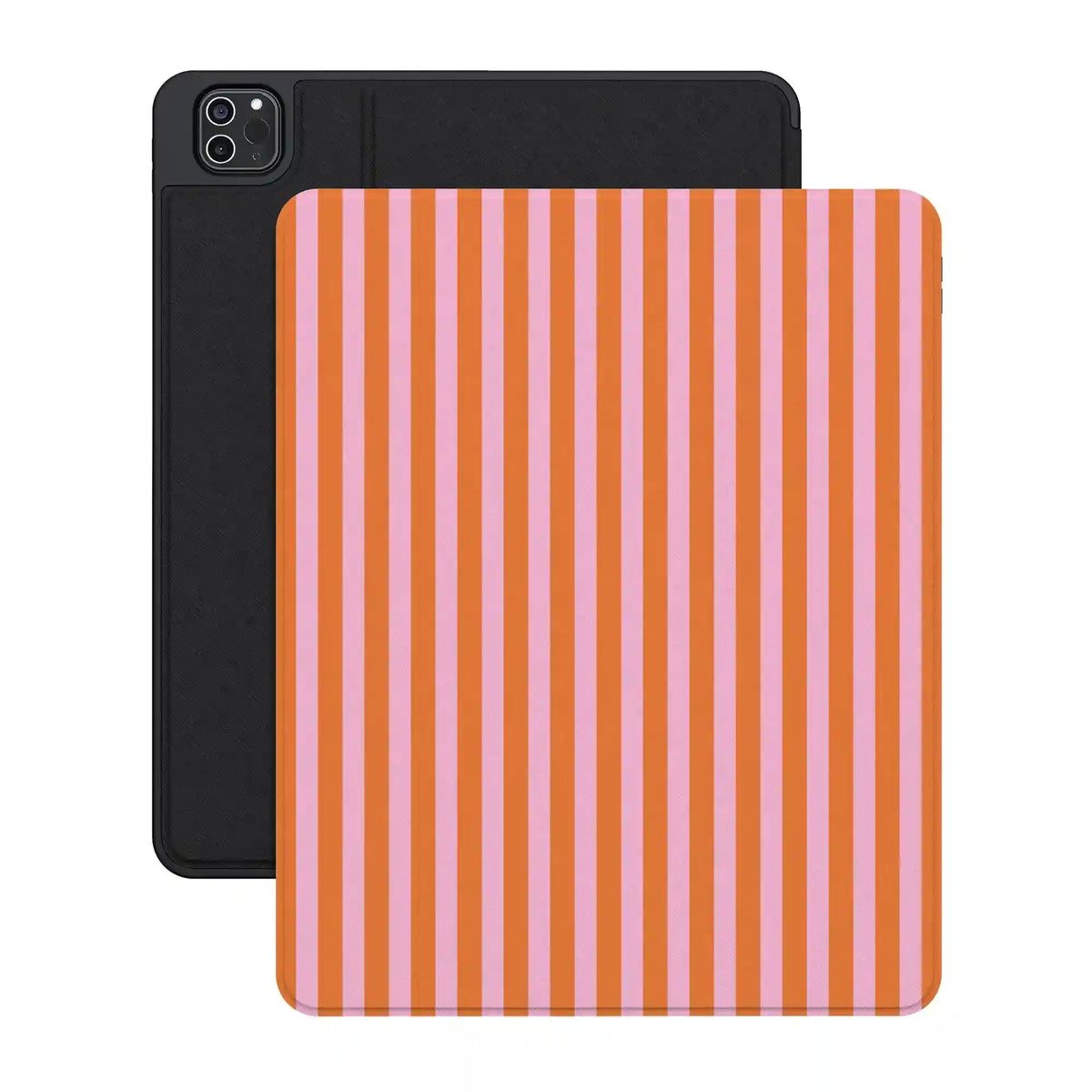 Perfect Stripes | Orange & Pink Stripes iPad Case