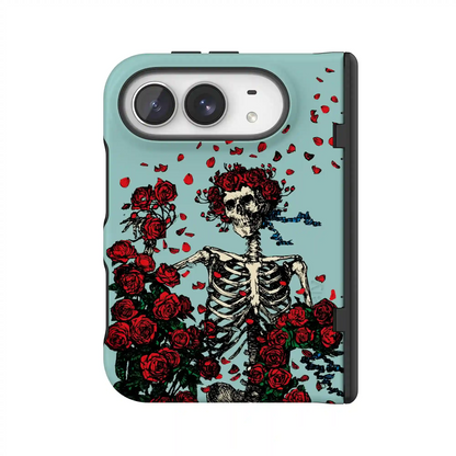 Forever Grateful | Grateful Dead Skeleton Floral Case