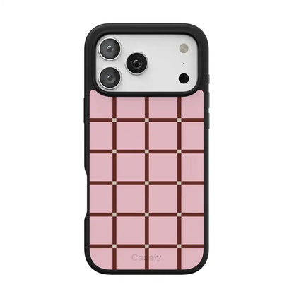 Uptown Gridlock | Pink Checkerboard Case