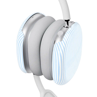 Stripes and the City | Light Blue Pinstripe AirPods Max Case