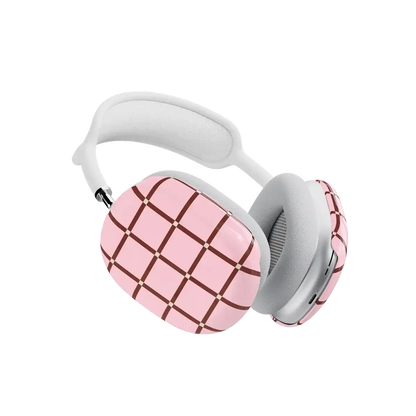 Uptown Gridlock | Pink Checkerboard AirPods Max Case