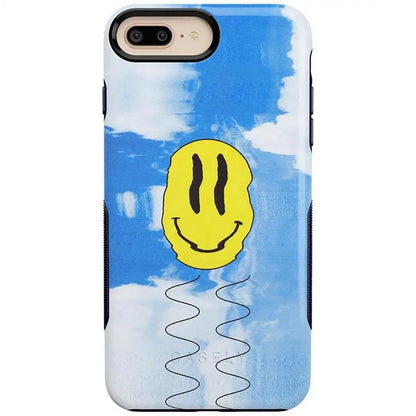 On Cloud Nine | Glitch Smiley Face Case