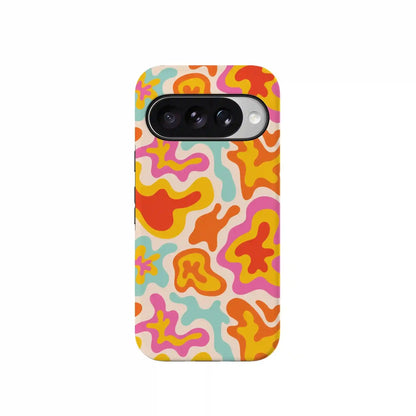 Tropical Color Splash | Abstract Retro Google Pixel Case