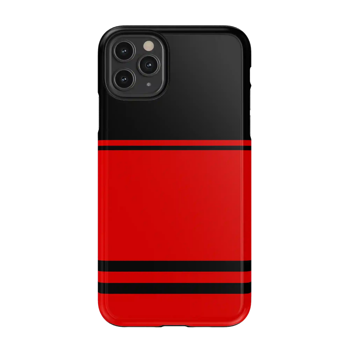 Storm Warning | Black & Red Stripes Case