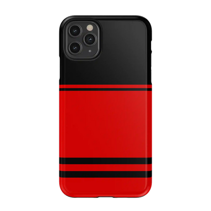 Storm Warning | Black & Red Stripes Case