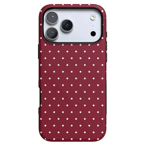 On the Dot | Maroon Polka Dot Case