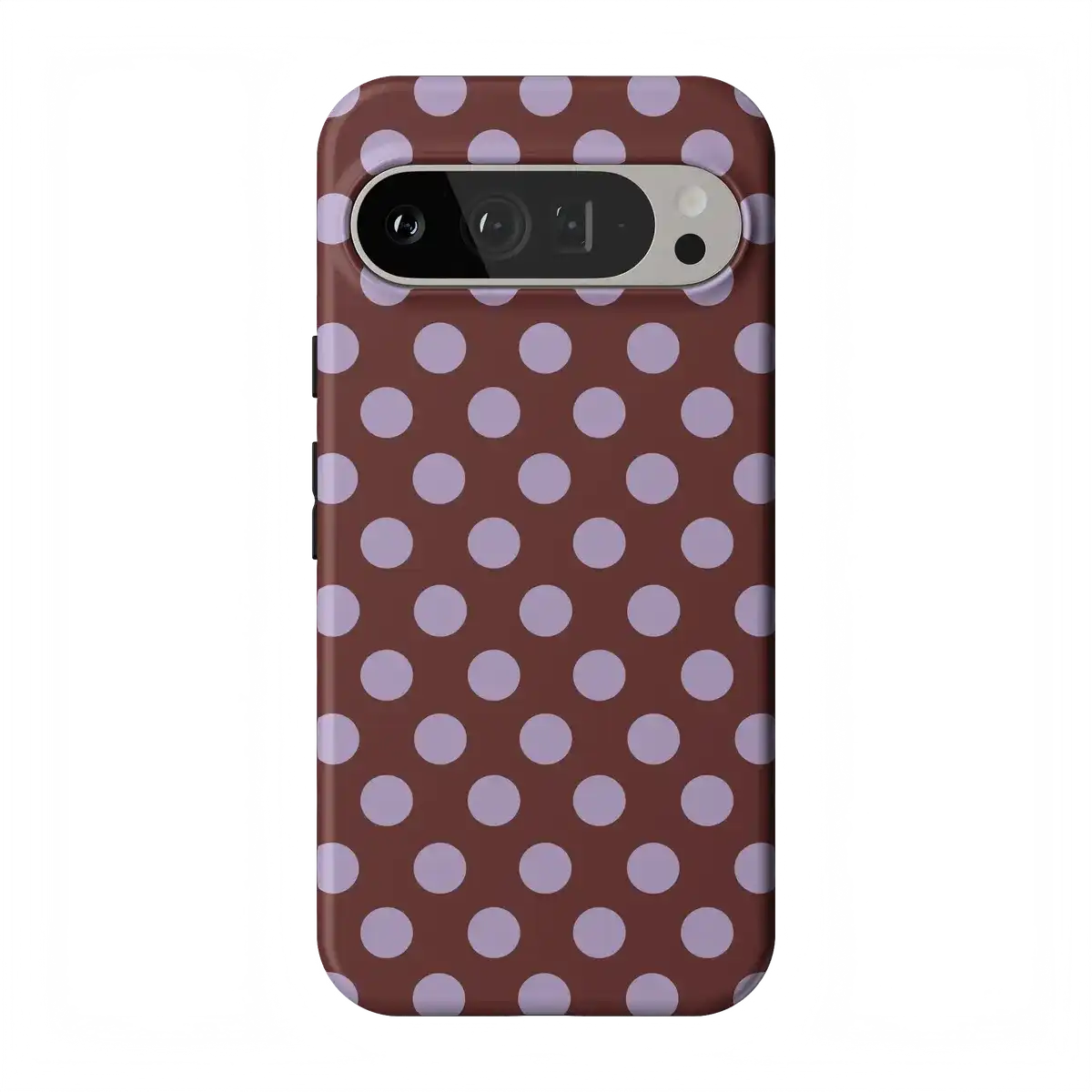 Spotted in SoHo | Burgundy Polka Dot Case