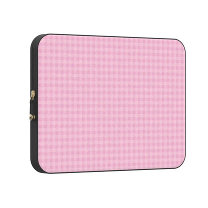 Sweet Jam | Light Pink Gingham Laptop Case