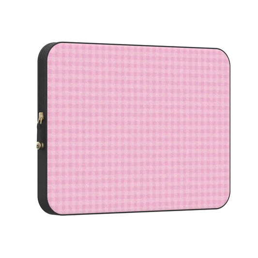 Sweet Jam | Light Pink Gingham Laptop Case