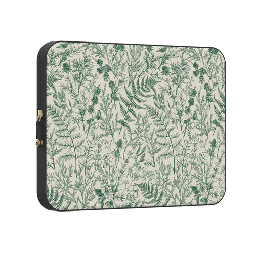 Sage Garden | Green Floral Laptop Case