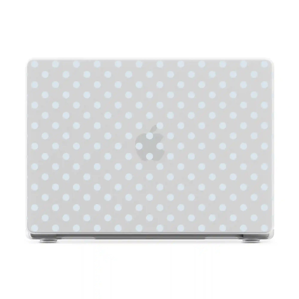 Spotted in SoHo | Light Blue Clear Polka Dot Laptop Shell