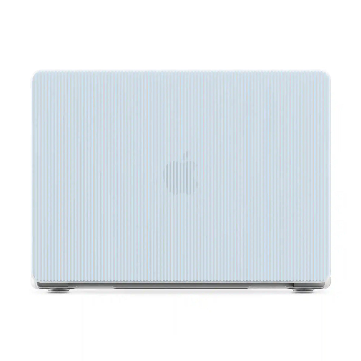 Stripes and the City | Light Blue Pinstripe Laptop Shell