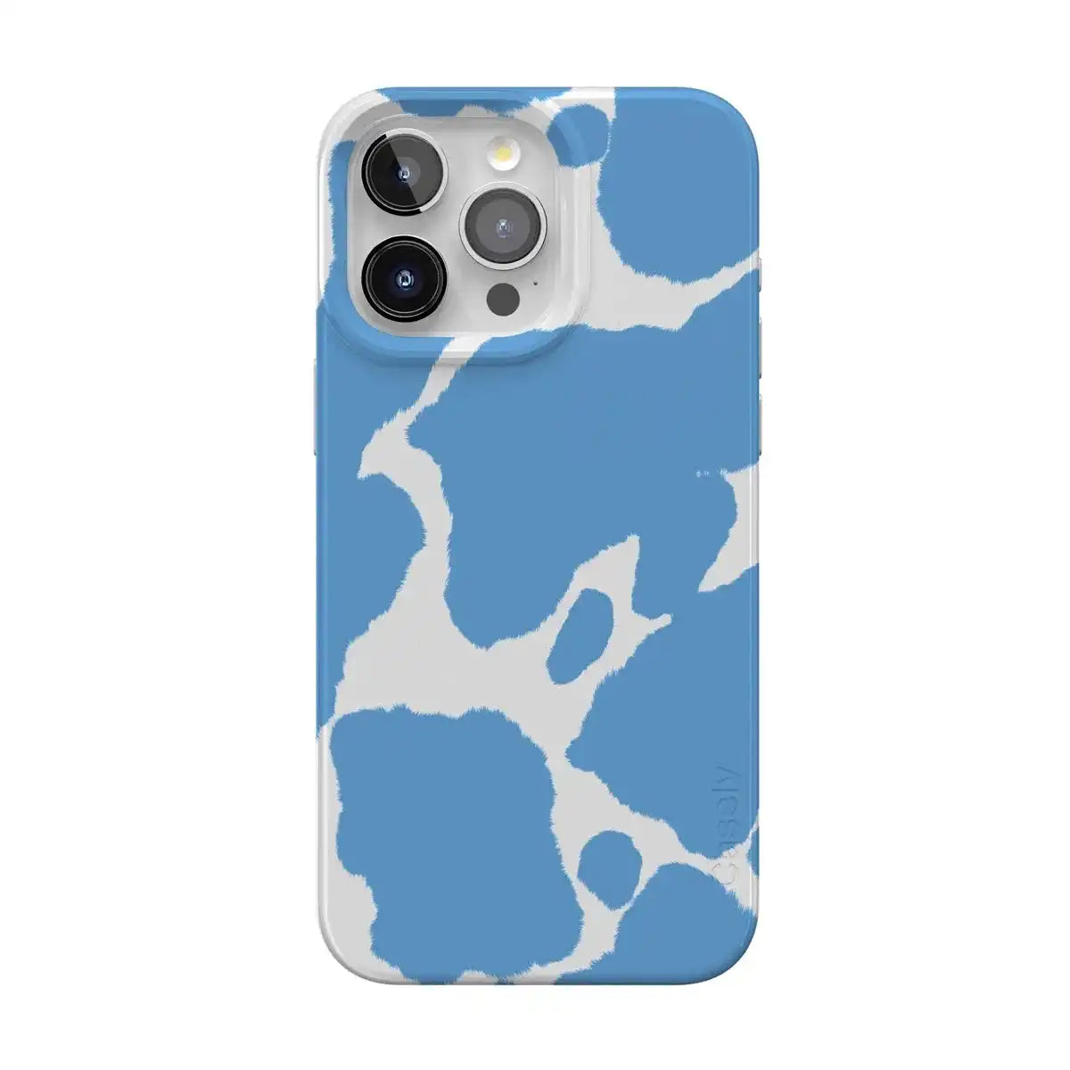 Current MOOd | Light Blue Cow Print Case