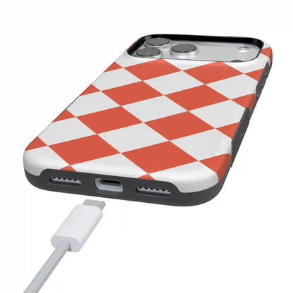 Red Checkerboard | High Contrast Design Case