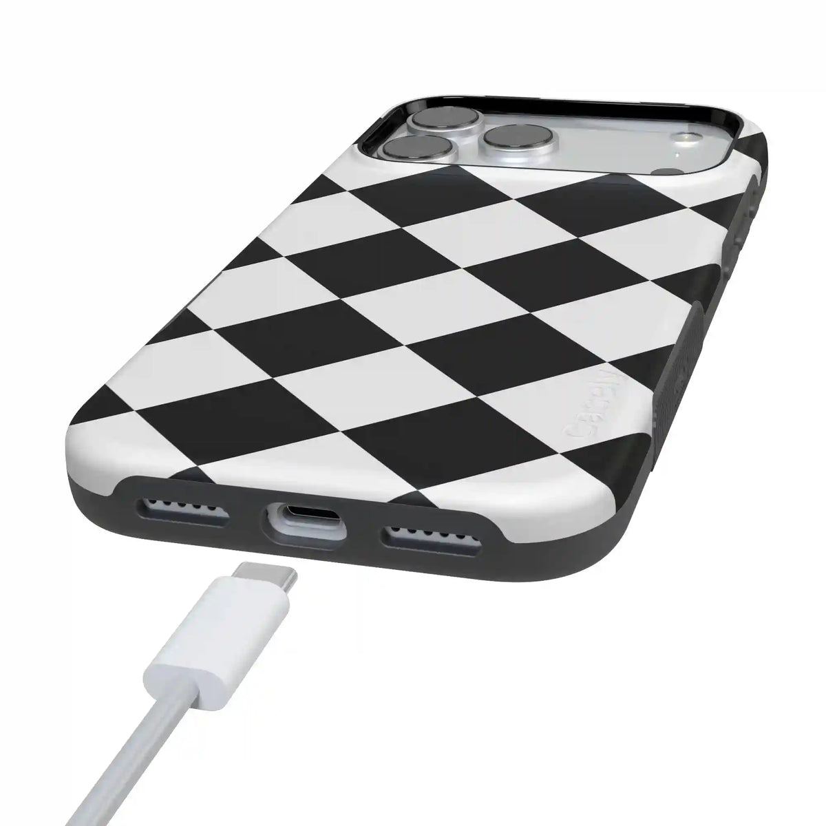 Black Checkerboard | High Contrast Design Case