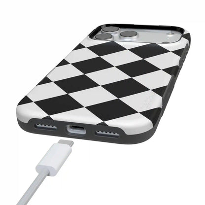 Black Checkerboard | High Contrast Design Case