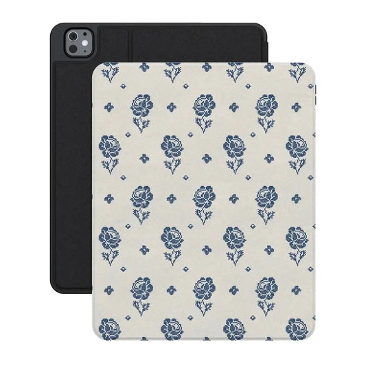 Seaside Stitch | Vintage Roses iPad Case