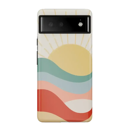 Here Comes the Sun | Colorblock Sunset Google Pixel Case