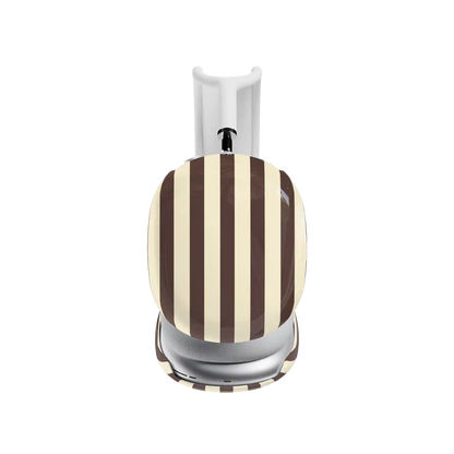 S'more Stripes | Brown Striped AirPods Max Case