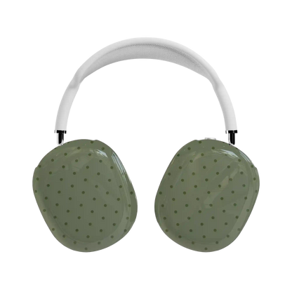 On the Dot | Olive Green Polka Dot AirPods Max Case
