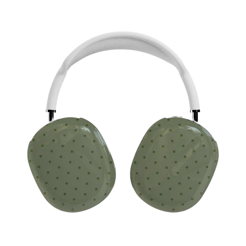 On the Dot | Olive Green Polka Dot AirPods Max Case