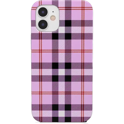 As if! | Light Purple Plaid Case