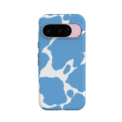 Current MOOd | Light Blue Cow Print Google Pixel Case