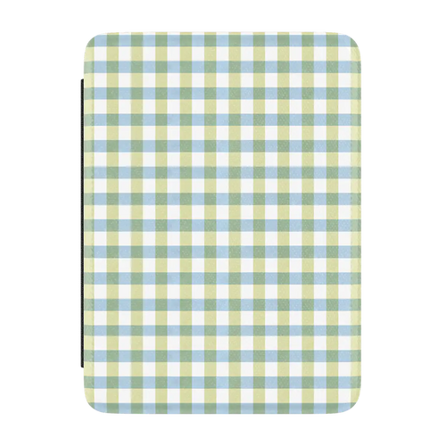 Pastel Picnic | Blue & Green Gingham Kindle Case