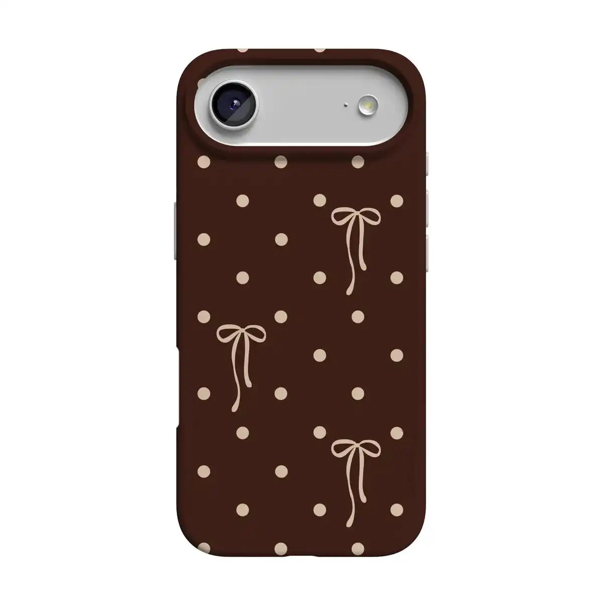 Teddy Bows | Brown Polka Dot Case