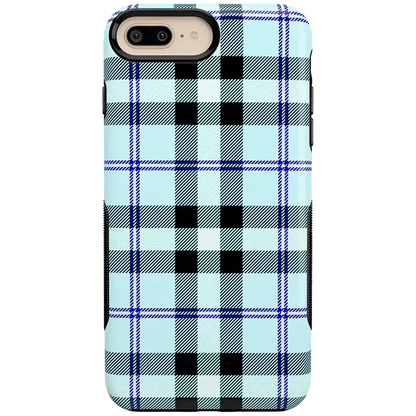 As if! | Light Blue Plaid Case