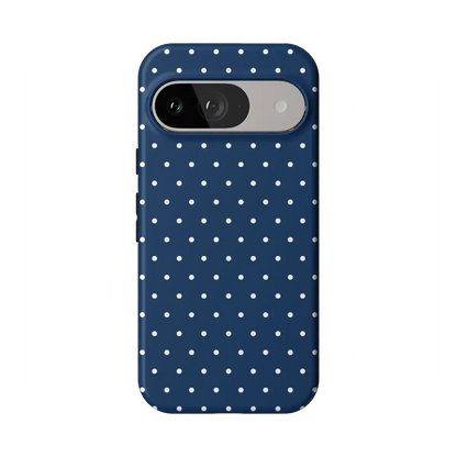 On the Dot | Navy Polka Dot Case