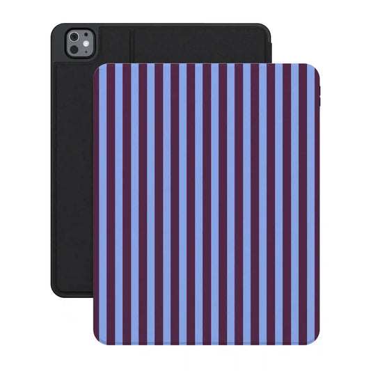 Perfect Stripes | Purple & Blue Stripes iPad Case