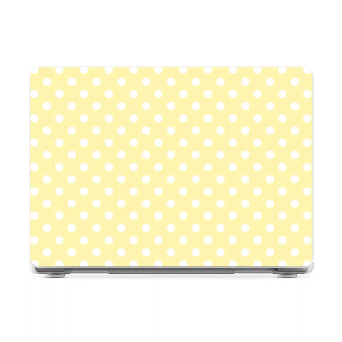 Spotted in SoHo | Yellow Polka Dot Laptop Shell