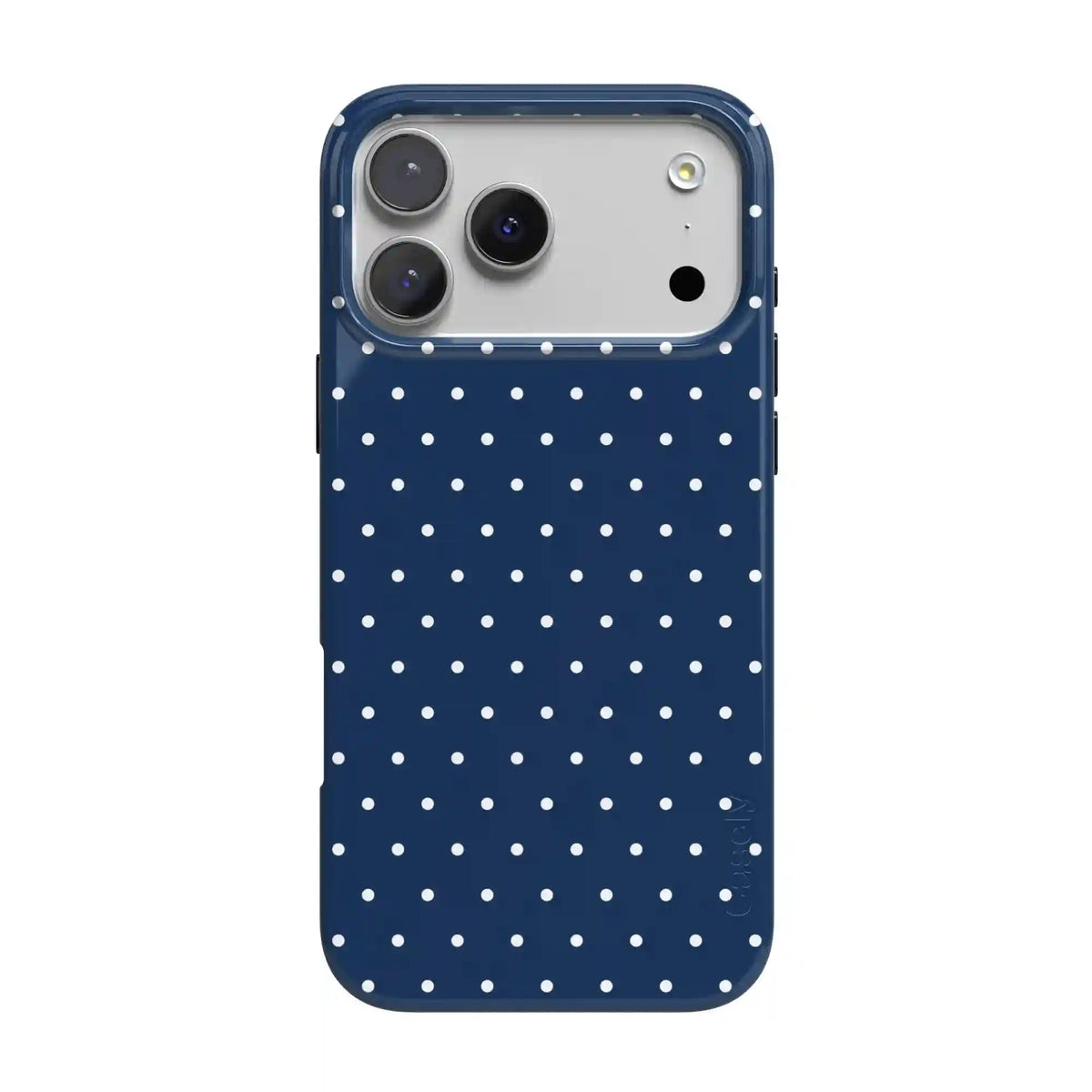 On the Dot | Navy Polka Dot Case