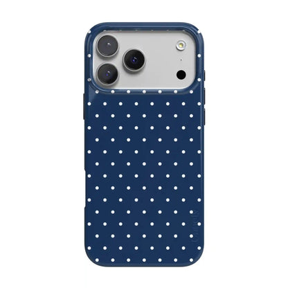 On the Dot | Navy Polka Dot Case