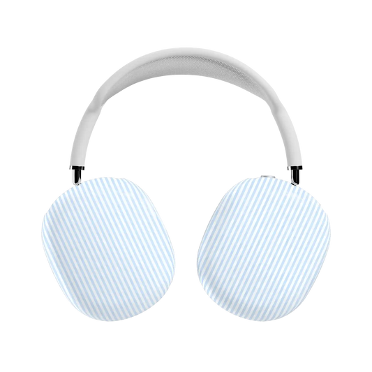 Stripes and the City | Light Blue Pinstripe AirPods Max Case
