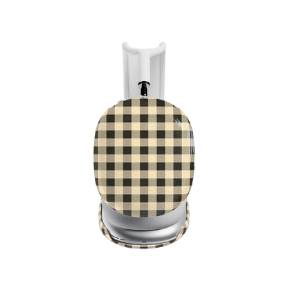 Cedar Lane | Black & Cream Gingham AirPods Max Case