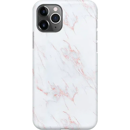 Subtle Blush | White and Pink Marble Case
