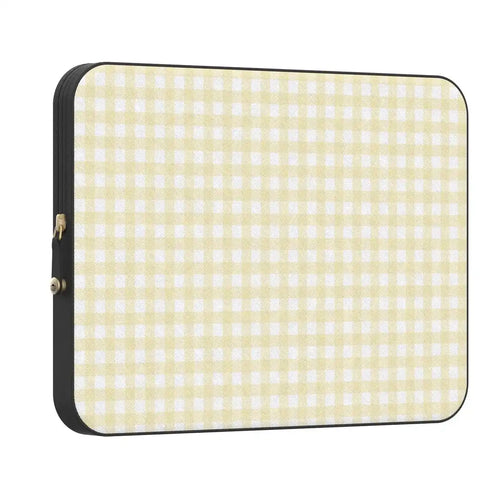 Pastel Picnic | Yellow Gingham Laptop Case
