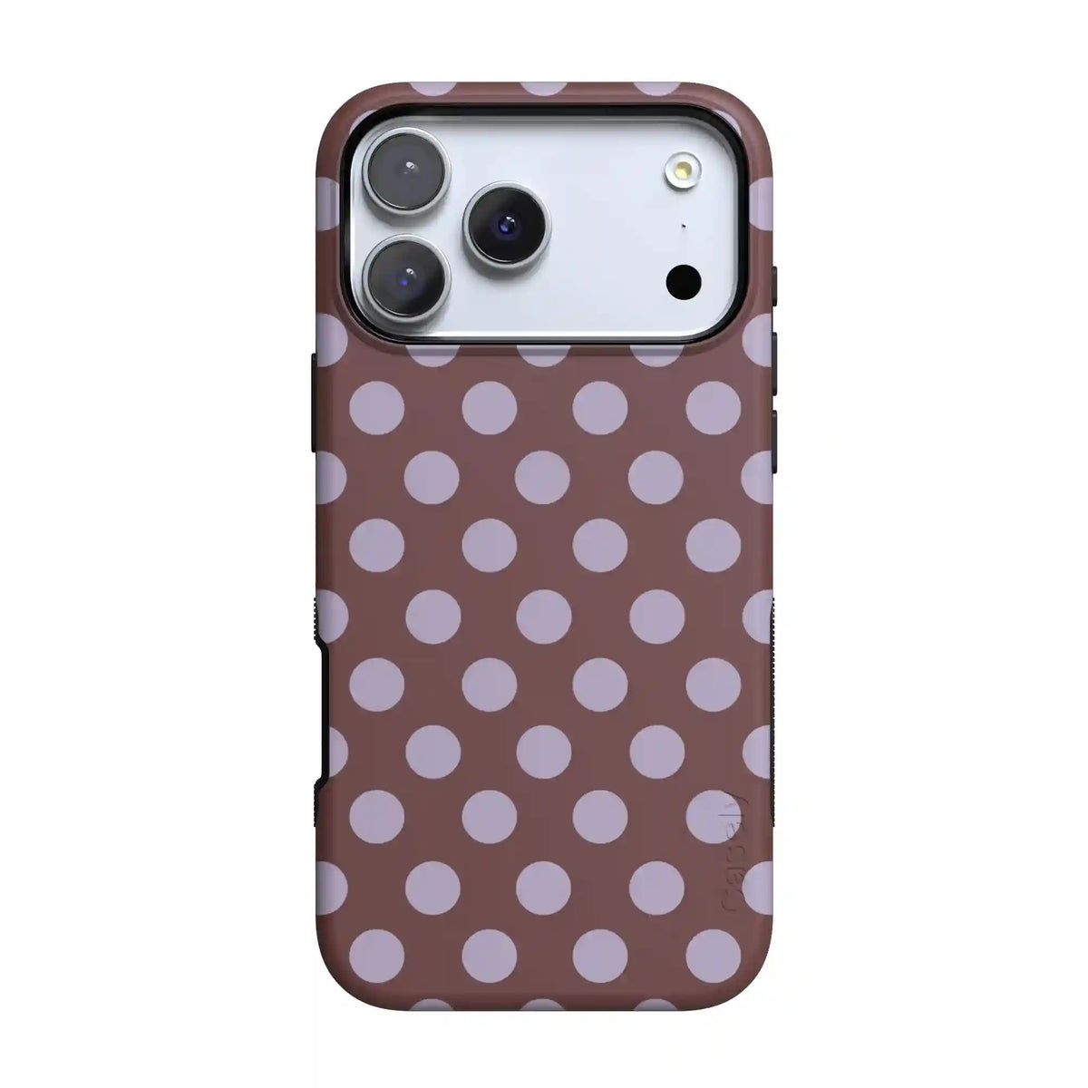 Spotted in SoHo | Burgundy Polka Dot Case