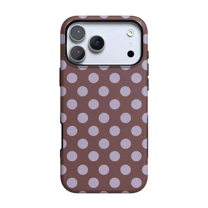Spotted in SoHo | Burgundy Polka Dot Case